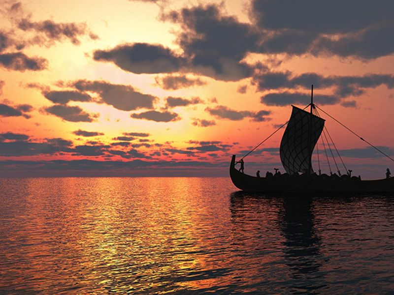 Drakkar, los barcos vikingos.