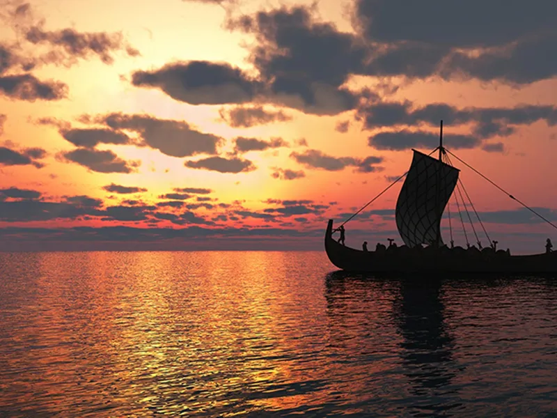 Drakkar, los barcos vikingos.