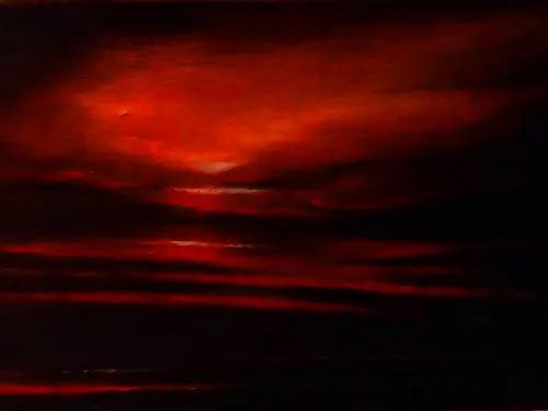 Red clouds
